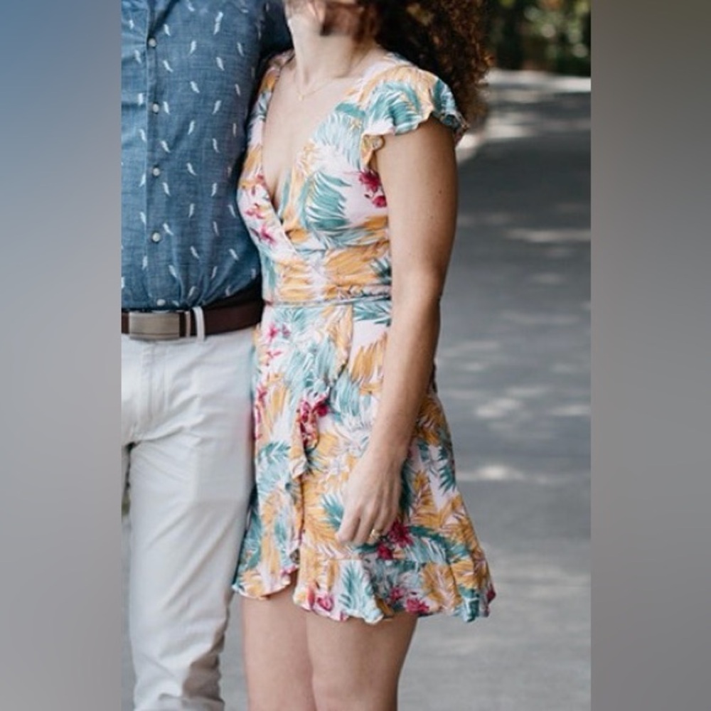 Lulu's Tropical Floral Cocktail Dress